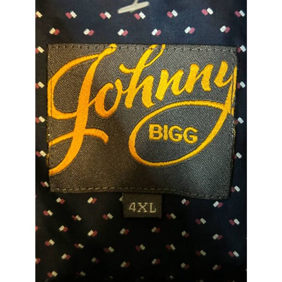 Johnny Bigg Mens Navy Patterned Long Sleeve Button Up Shirt NWT Size 4XL (5212) - Picture 3 of 6
